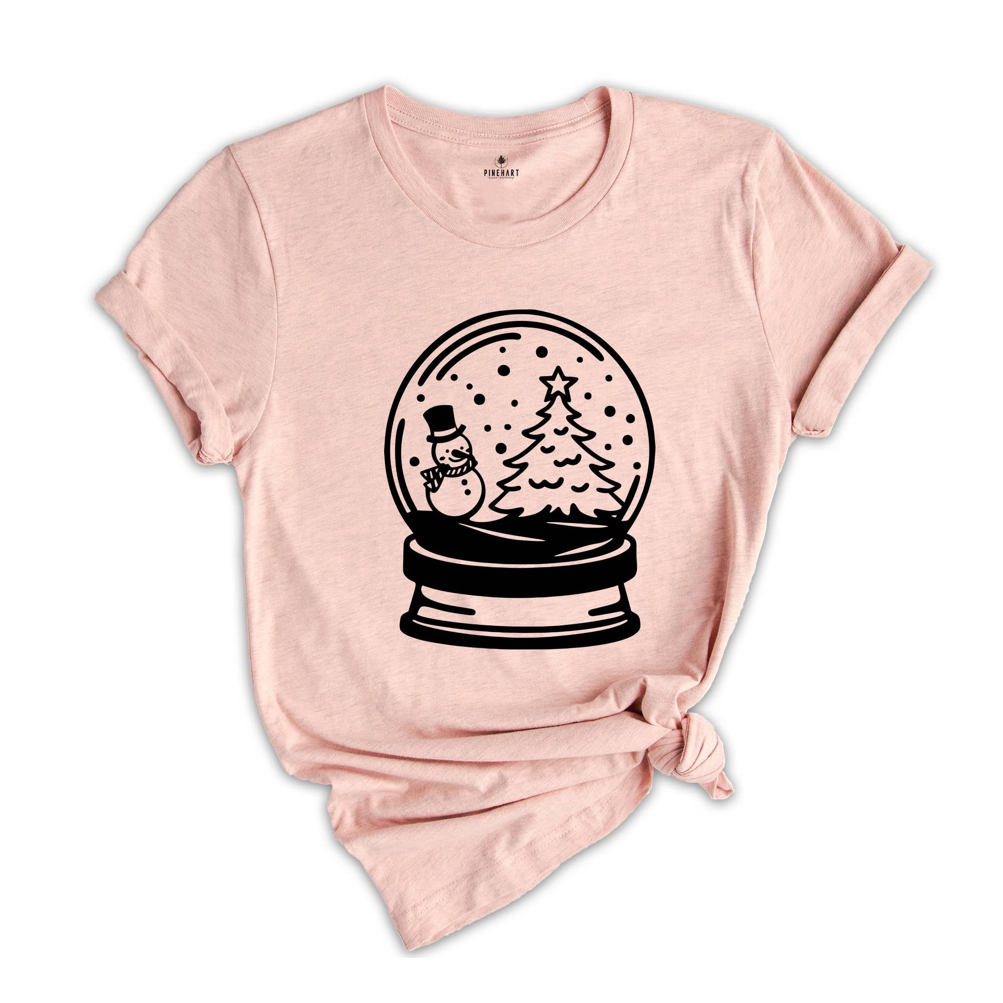 Christmas Snow Globe T-Shirt, Christmas Believe Shirt, Christmas Party, Christmas Family Tee, Mistletoe Shirt, Happy Xmas Gift