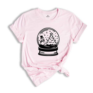 Christmas Snow Globe T-Shirt, Christmas Believe Shirt, Christmas Party, Christmas Family Tee, Mistletoe Shirt, Happy Xmas Gift