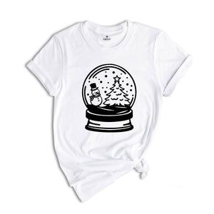 Christmas Snow Globe T-Shirt, Christmas Believe Shirt, Christmas Party, Christmas Family Tee, Mistletoe Shirt, Happy Xmas Gift