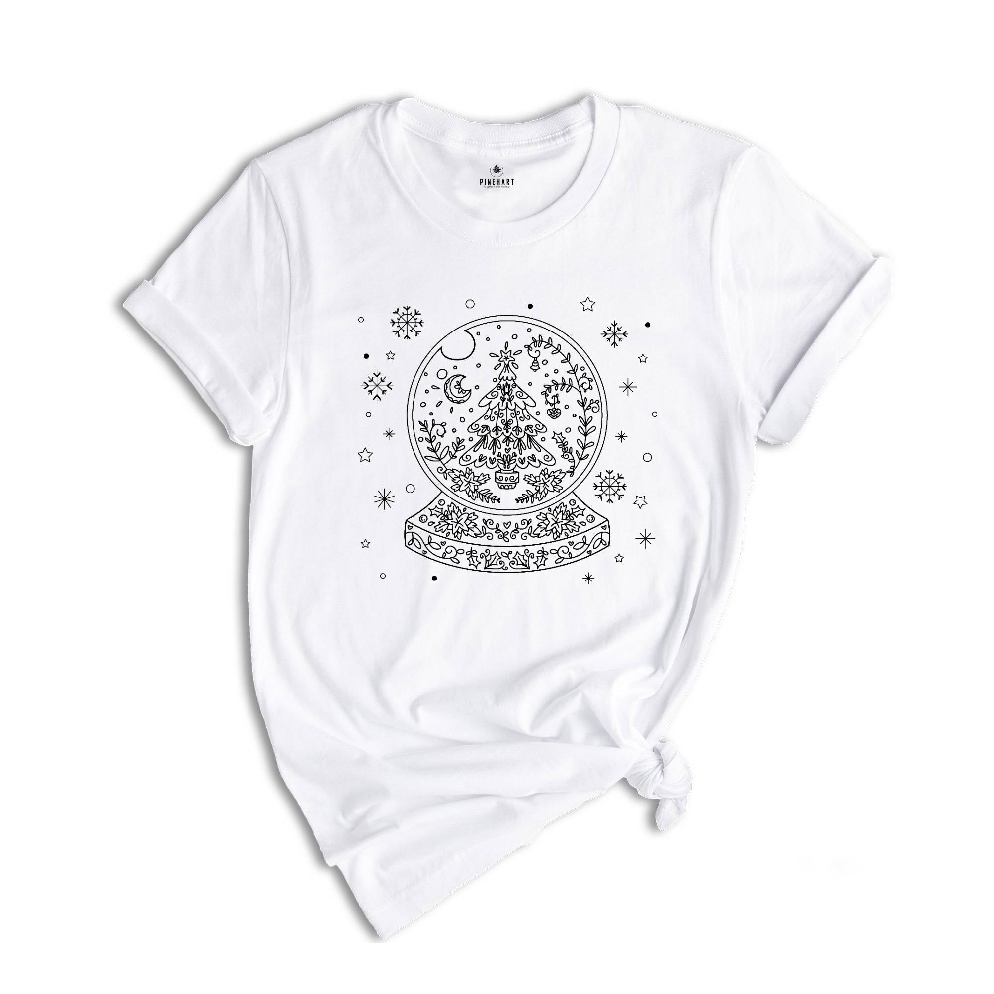 Christmas Snow Globe T-Shirt, Christmas Party, Christmas Family Shirt, Mistletoe Shirt, Happy New Year Tee, Winter Tee