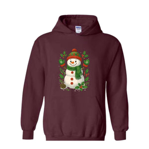 Christmas Snowman Sweatshirt, Christmas Sweatshirt, Snowman Hoodie, Cute Snowman Hoodie, Christmas Hoodie, Christmas Hoodie, Mama Hoodie