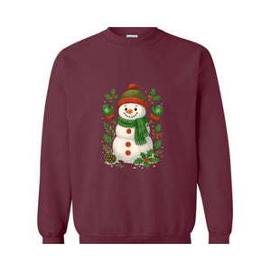 Christmas Snowman Sweatshirt, Christmas Sweatshirt, Snowman Hoodie, Cute Snowman Hoodie, Christmas Hoodie, Christmas Hoodie, Mama Hoodie