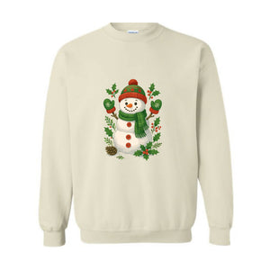 Christmas Snowman Sweatshirt, Christmas Sweatshirt, Snowman Hoodie, Cute Snowman Hoodie, Christmas Hoodie, Christmas Hoodie, Mama Hoodie
