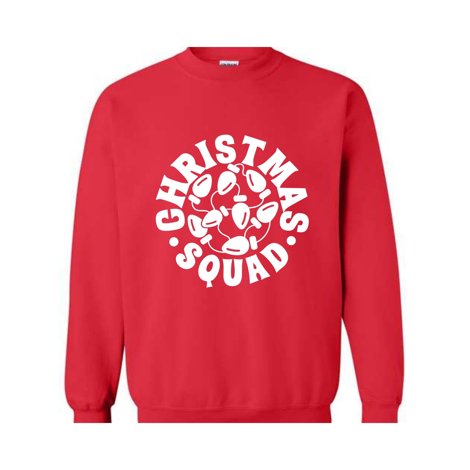 Christmas Squad Sweatshirt, Family Christmas Crew Sweatshirt, Christmas Tree Hoodie, Christmas Gifts for Friend, Christmas Outfit