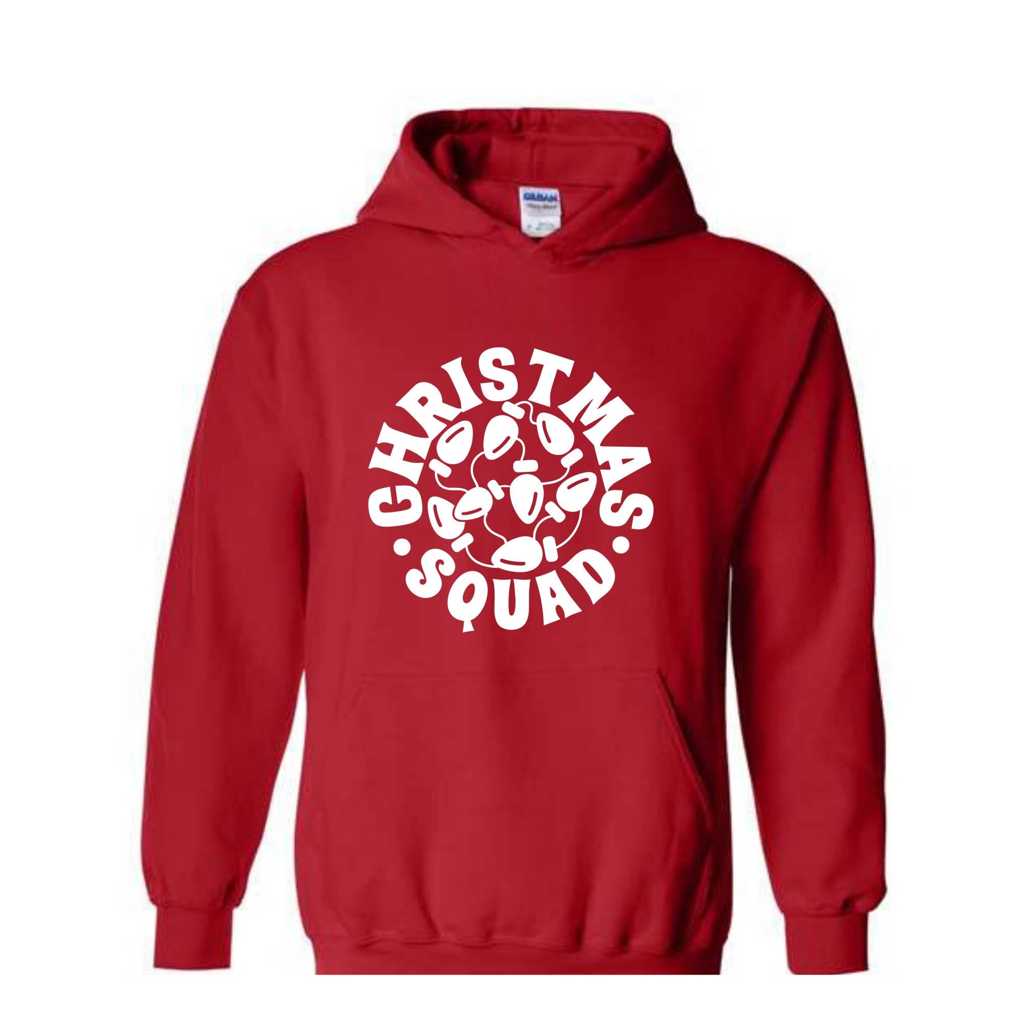 Christmas Squad Sweatshirt, Family Christmas Crew Sweatshirt, Christmas Tree Hoodie, Christmas Gifts for Friend, Christmas Outfit