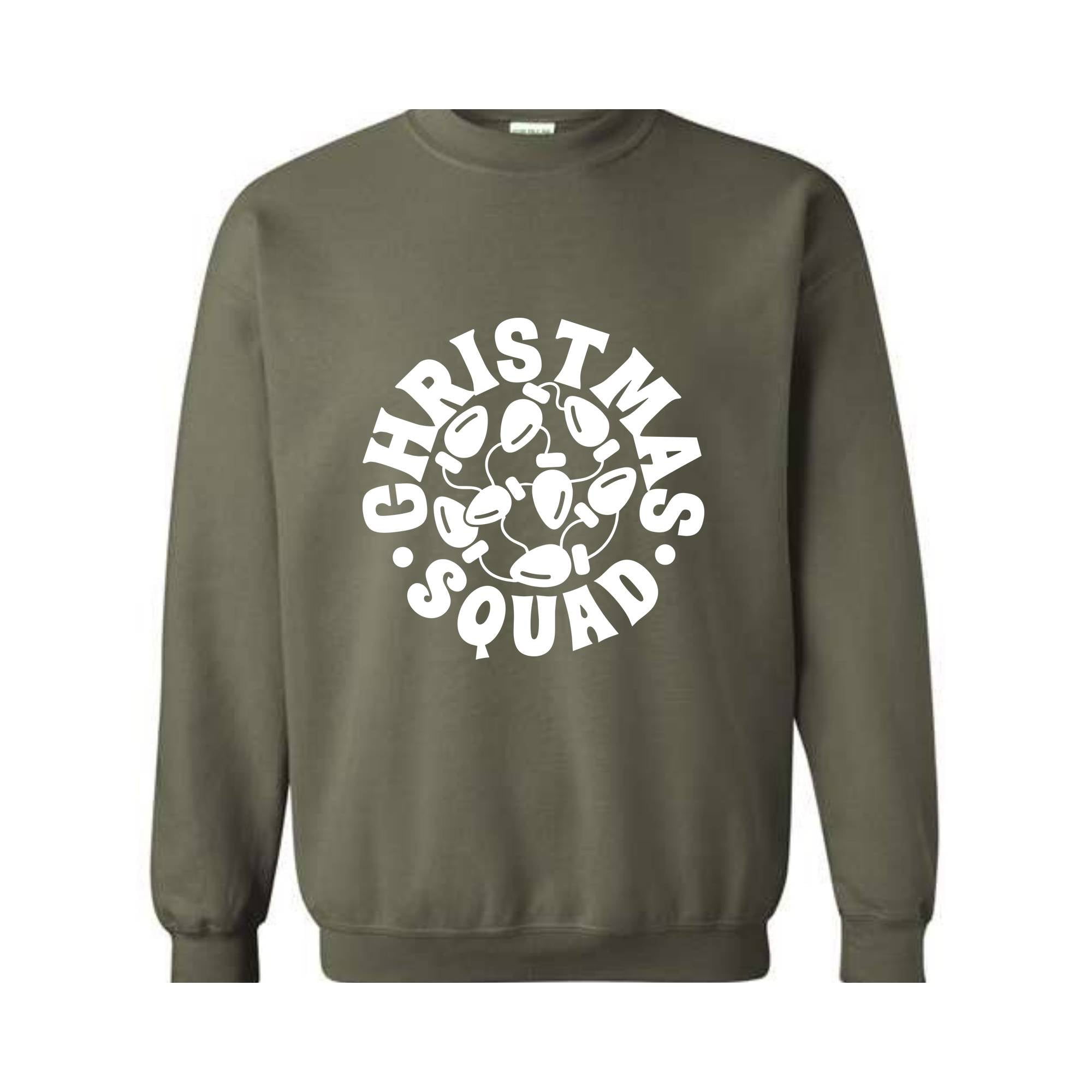 Christmas Squad Sweatshirt, Family Christmas Crew Sweatshirt, Christmas Tree Hoodie, Christmas Gifts for Friend, Christmas Outfit