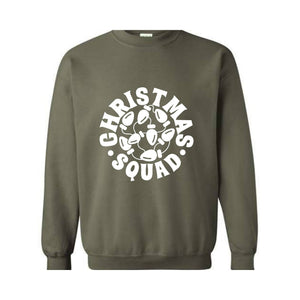 Christmas Squad Sweatshirt, Family Christmas Crew Sweatshirt, Christmas Tree Hoodie, Christmas Gifts for Friend, Christmas Outfit