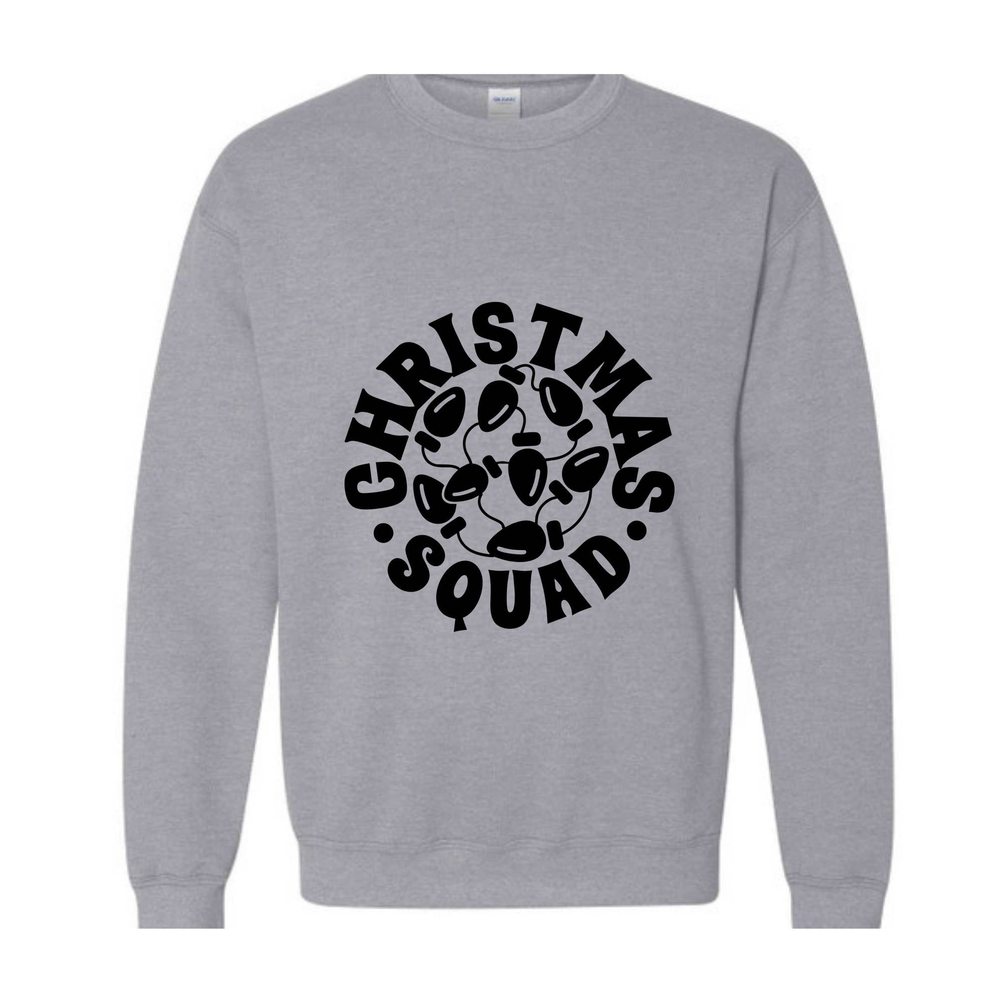 Christmas Squad Sweatshirt, Family Christmas Crew Sweatshirt, Christmas Tree Hoodie, Christmas Gifts for Friend, Christmas Outfit