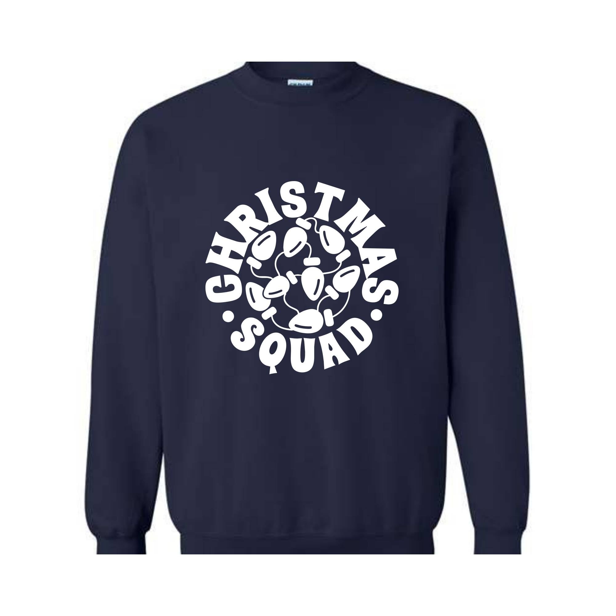 Christmas Squad Sweatshirt, Family Christmas Crew Sweatshirt, Christmas Tree Hoodie, Christmas Gifts for Friend, Christmas Outfit