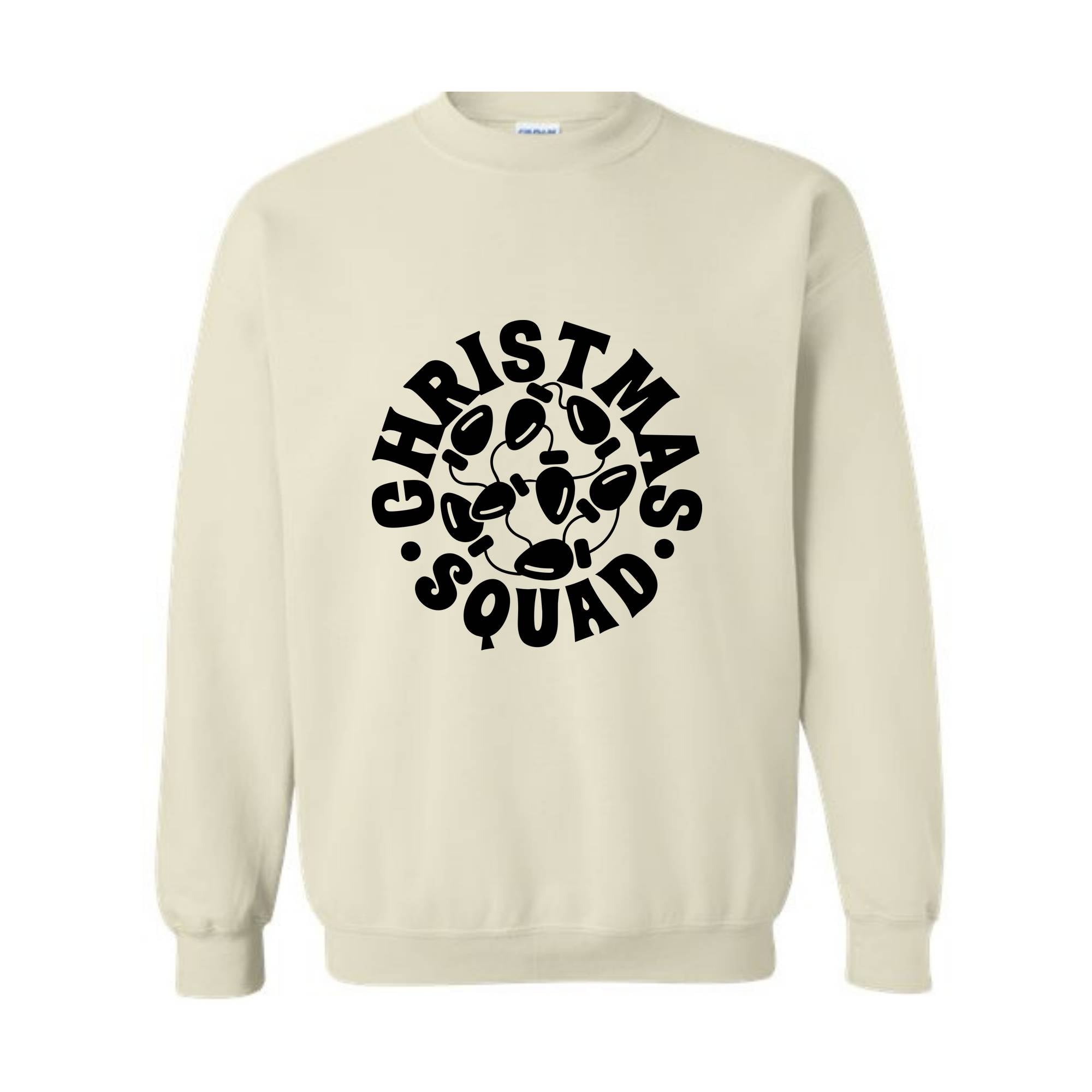 Christmas Squad Sweatshirt, Family Christmas Crew Sweatshirt, Christmas Tree Hoodie, Christmas Gifts for Friend, Christmas Outfit