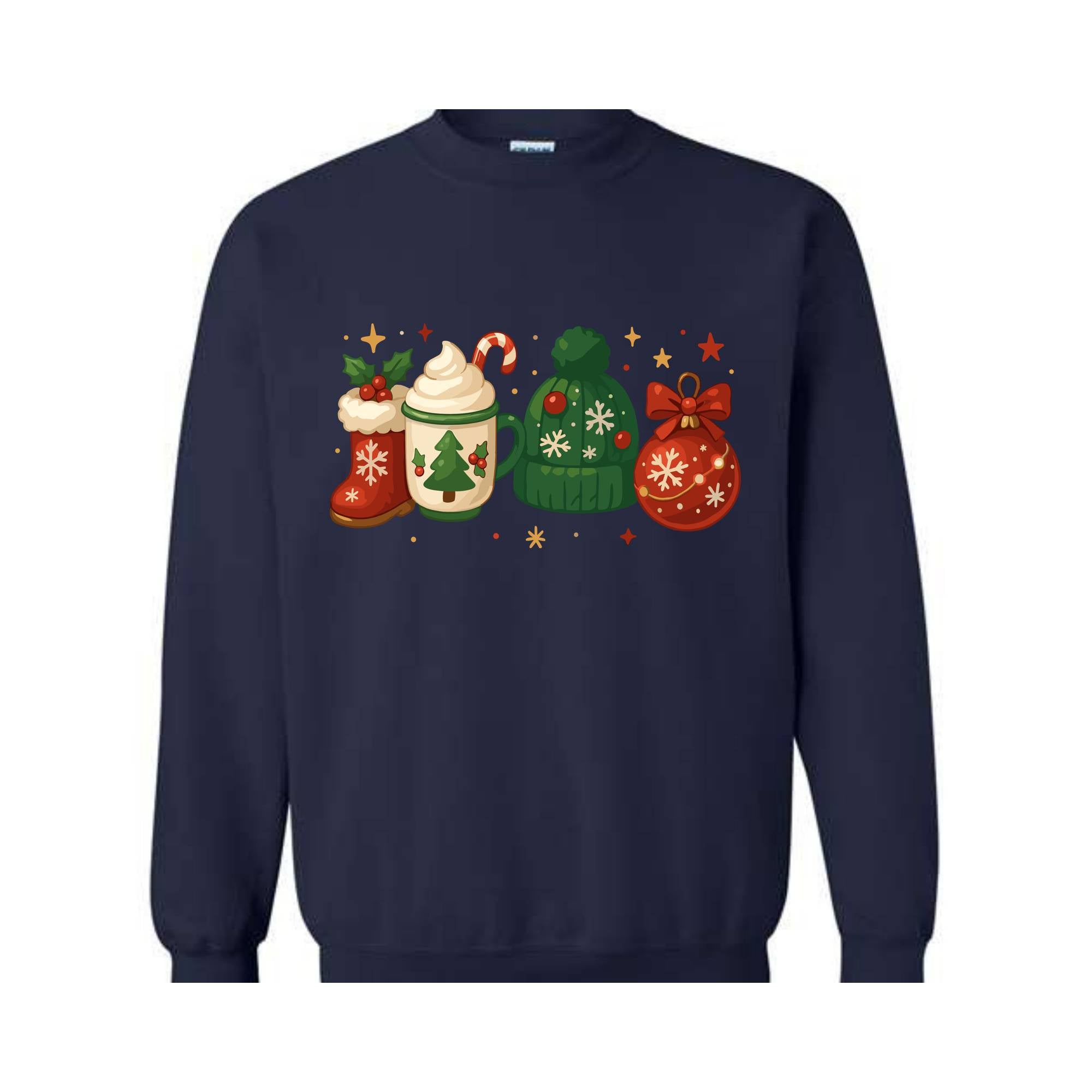 Christmas Sweatshirt, Christmas Hoodie, Cozy Winter Hoodie, Boots Coffee Hoodie, Cute Winter Hoodie, Festive Christmas Hoodie, Santa Hat Te