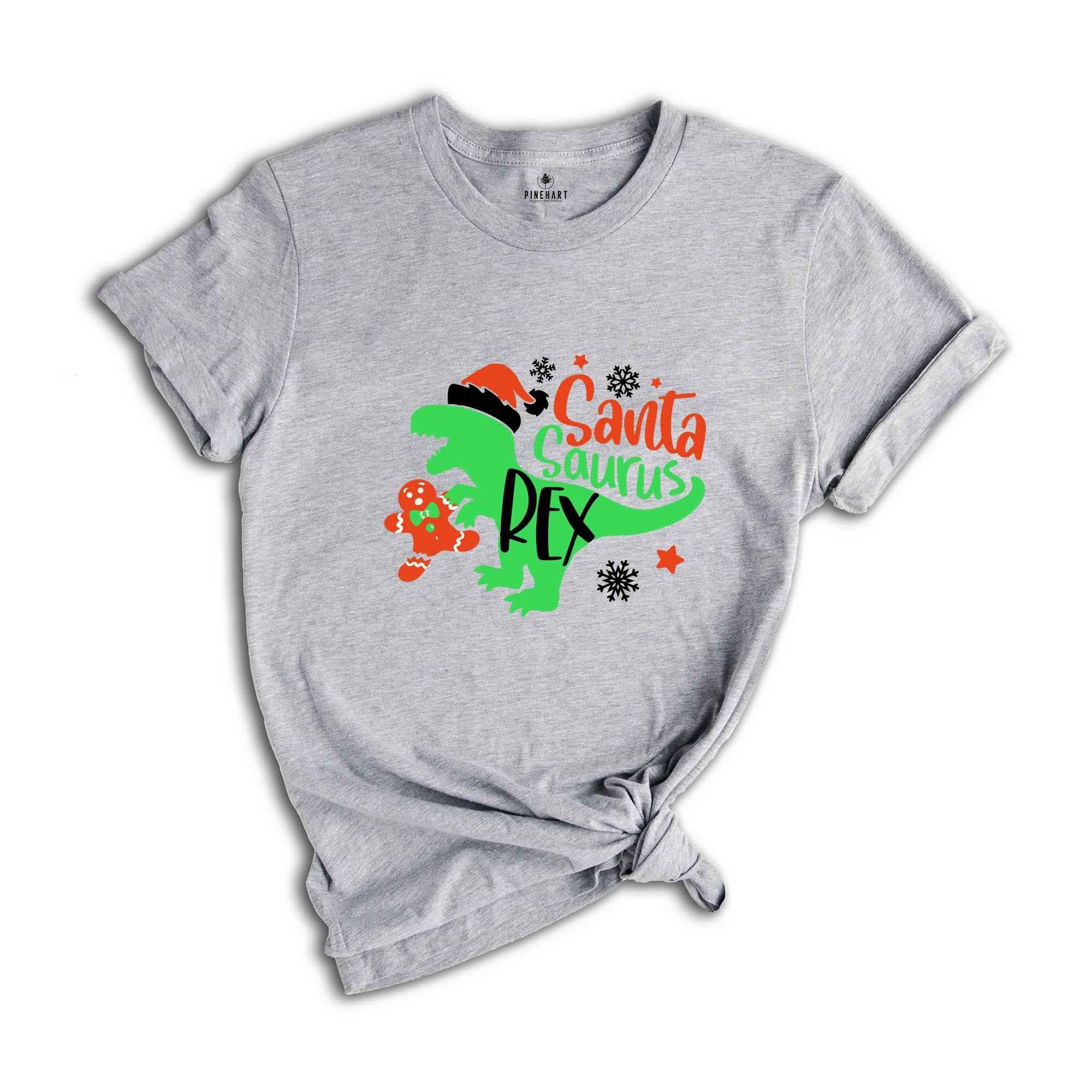 Christmas T-Rex Shirt, Santa Shirt, Santa Dinosaur Shirt, Kids Dino Shirt, Christmas Shirt, Christmas Gift, Boy Christmas Shirt