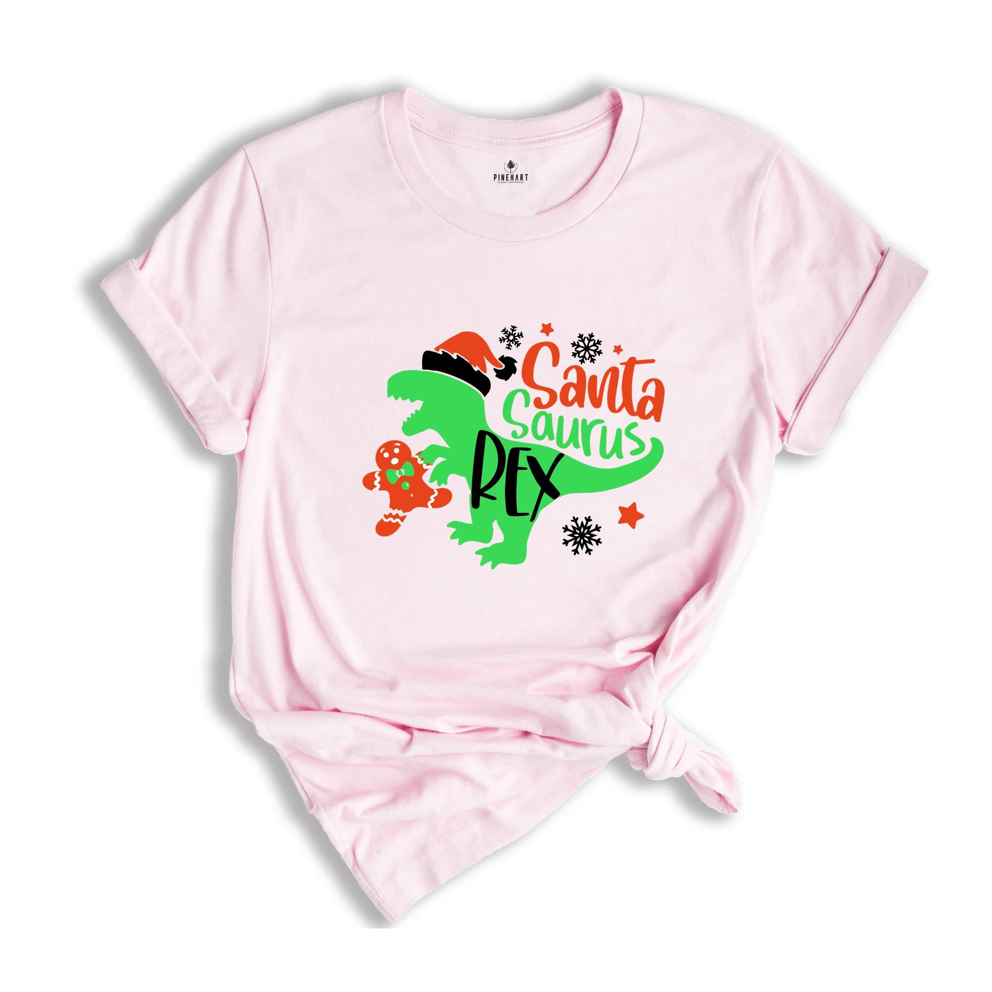 Christmas T-Rex Shirt, Santa Shirt, Santa Dinosaur Shirt, Kids Dino Shirt, Christmas Shirt, Christmas Gift, Boy Christmas Shirt