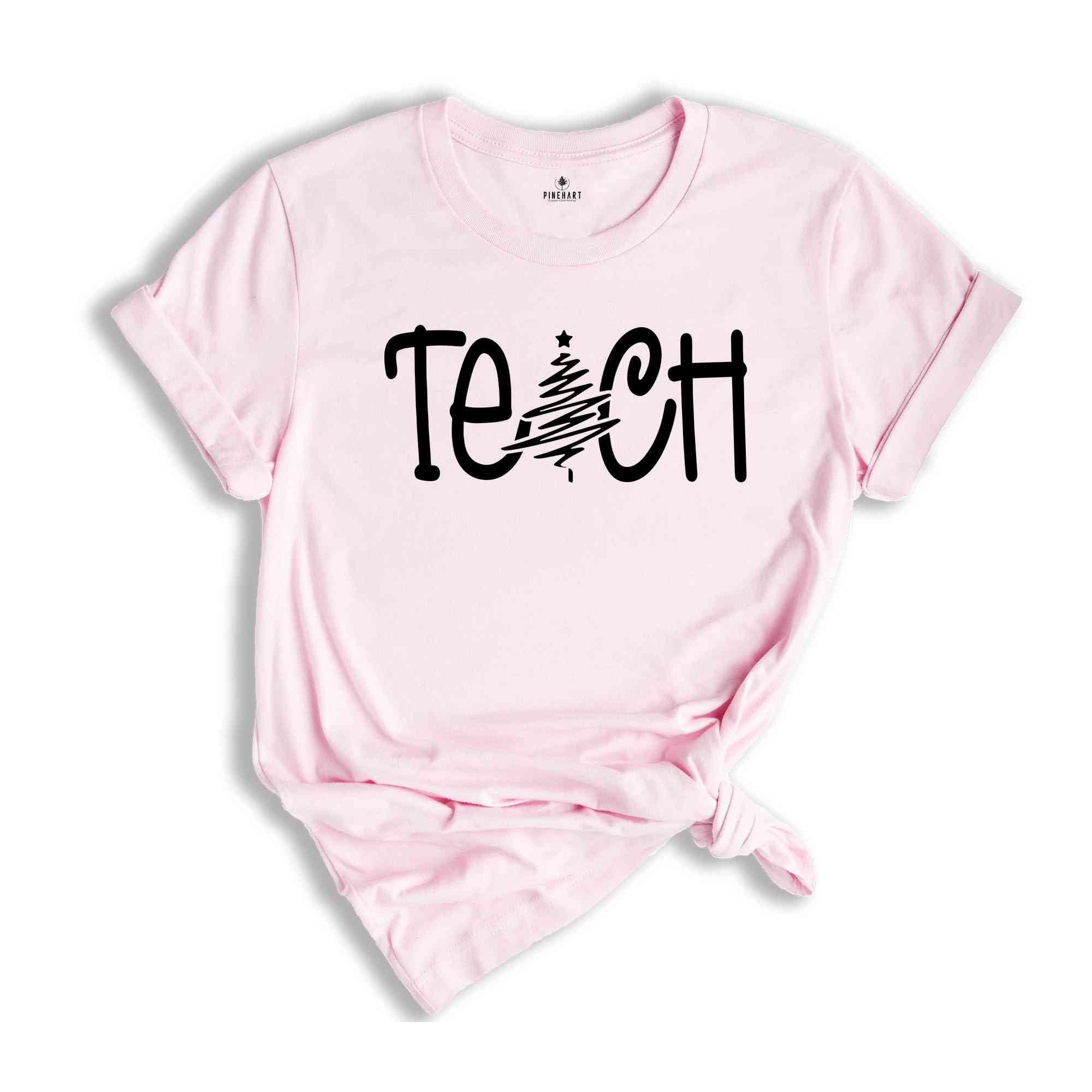 Christmas Teach T-Shirt, Teacher Shirt, Teacher Christmas Shirt, Christmas Gift For Teacher, Best Teacher Gift, Christmas Reunion)