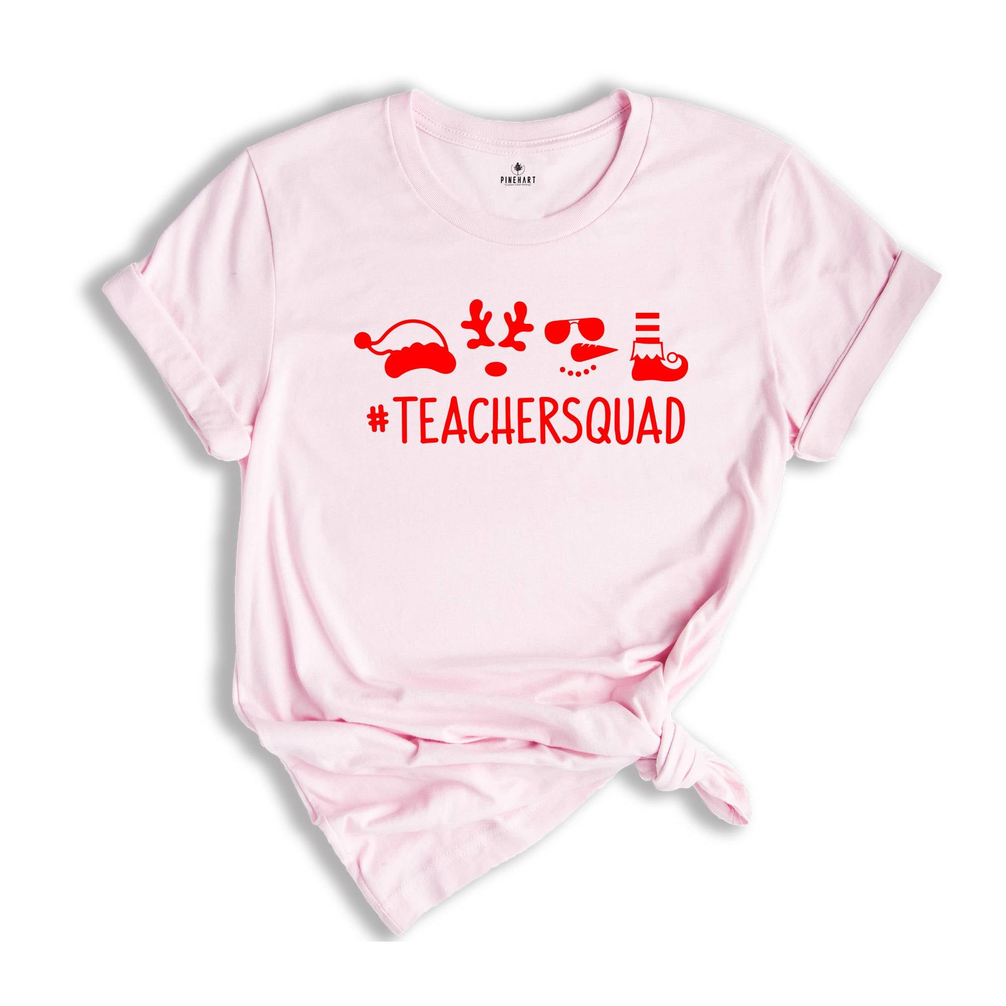 Christmas Teacher Squad T-Shirt, Matching Teacher Crew T-Shirt, Christmas Teacher Clothing, Happy New Year Shirt
