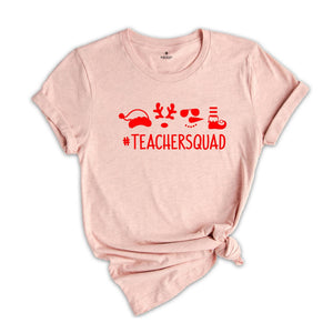 Christmas Teacher Squad T-Shirt, Matching Teacher Crew T-Shirt, Christmas Teacher Clothing, Happy New Year Shirt