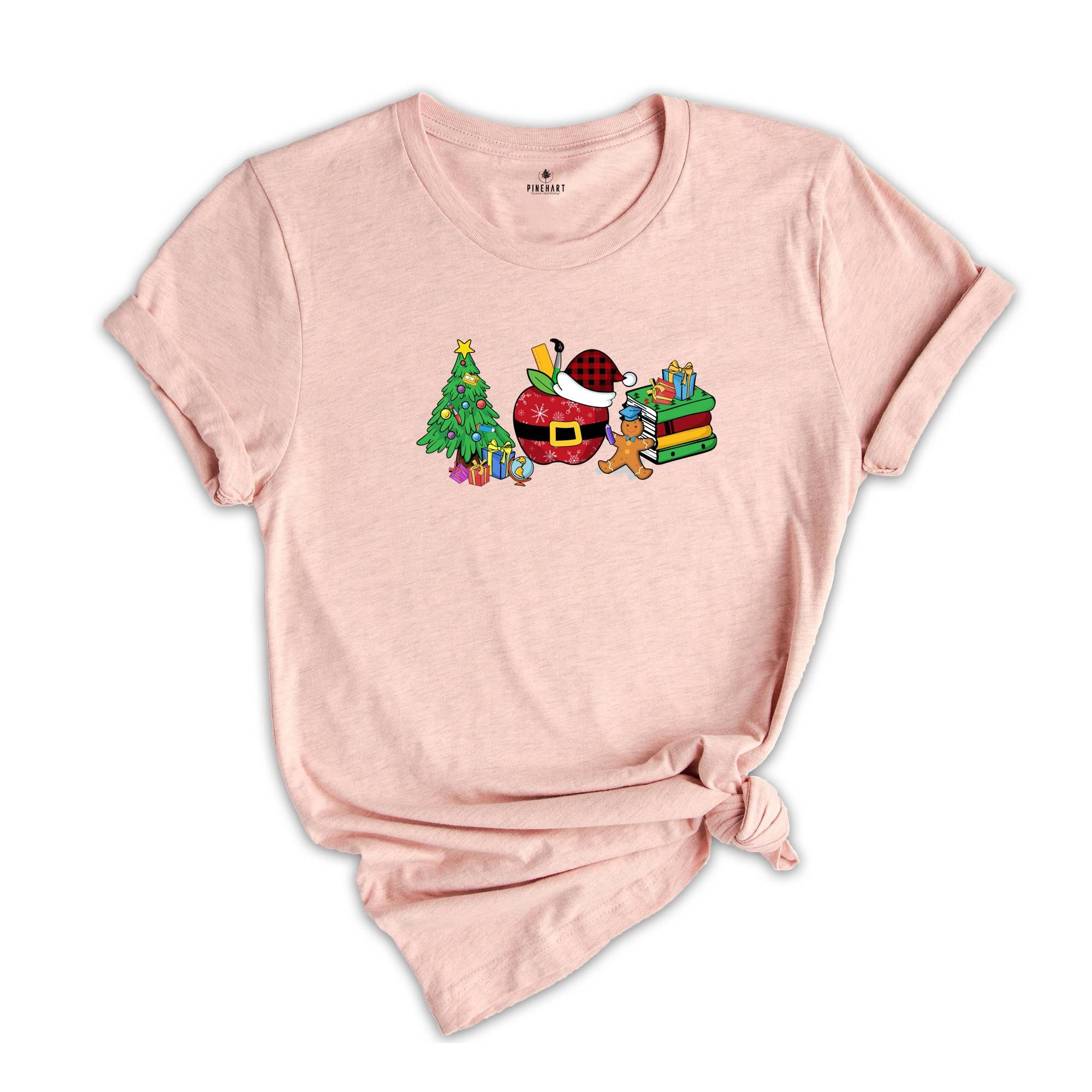 Christmas Teacher T-Shirt, Christmas Gift For Teacher, Best Teacher Gift, Cute Teacher Tee, Teaching Shirt, Teachers Day Tee