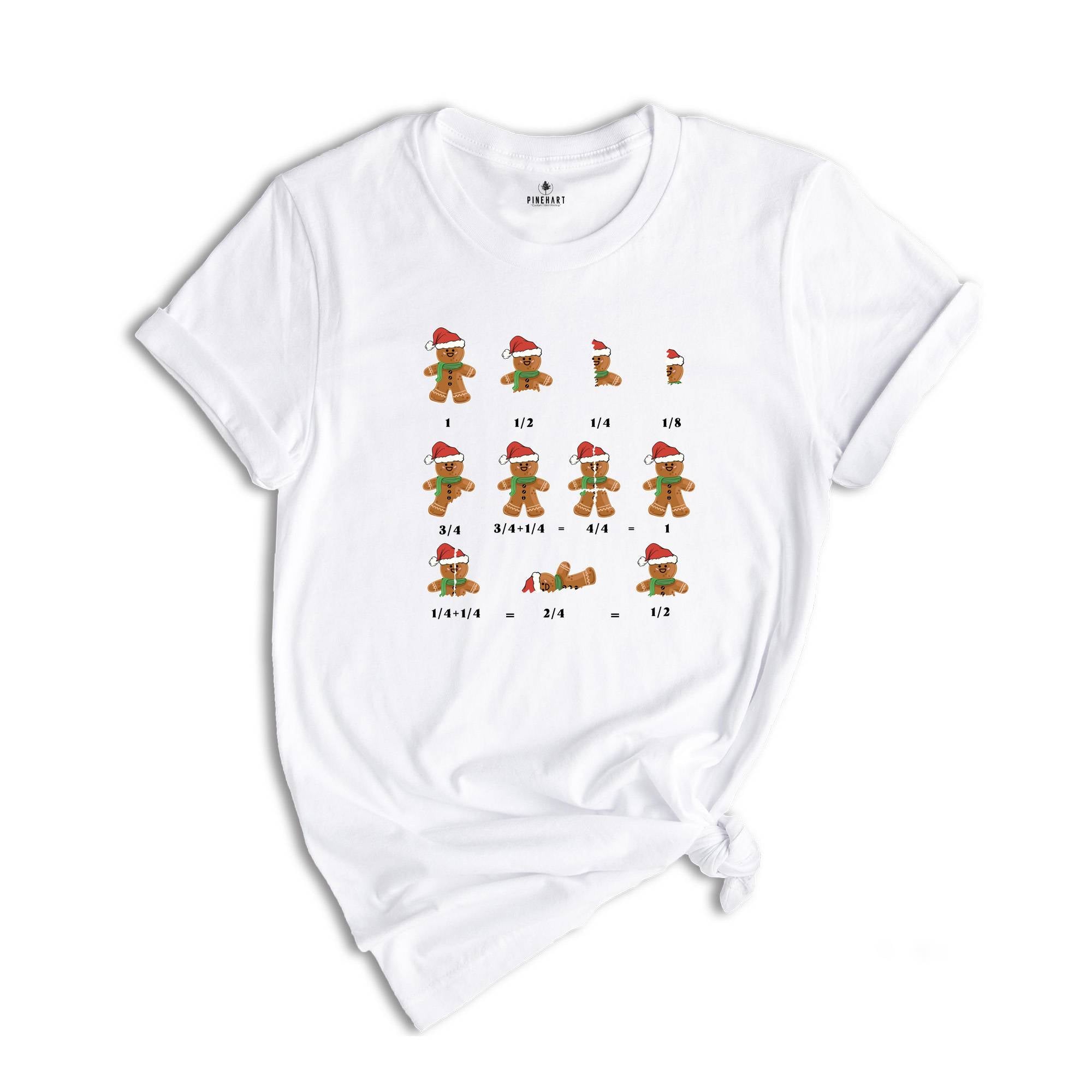 Christmas Teacher Tee, Mathematic Lover Gift, Gingerbread T-Shirt, Xmas School Party Gift, Funny Math Teacher Outfit, Christmas Cookie Tee