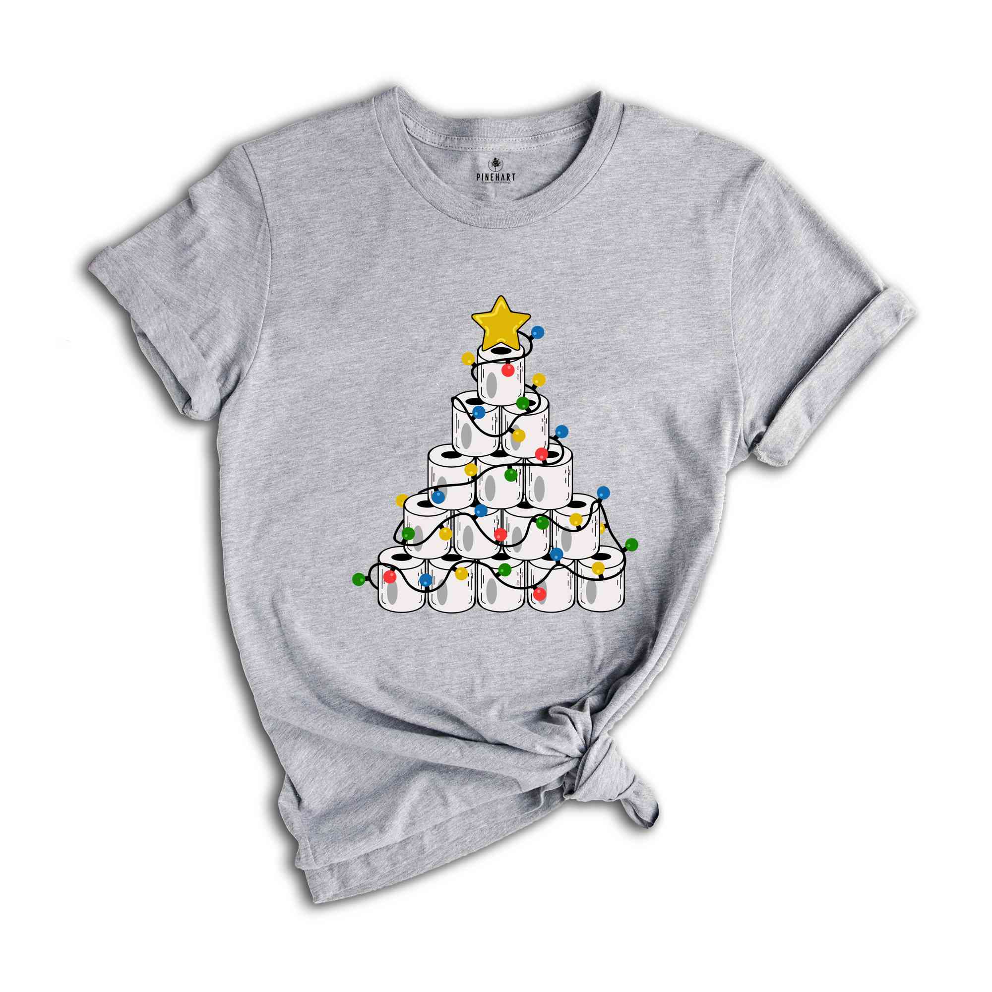 Christmas Toilet Paper Tree Shirt, Funny Christmas Shirt, Christmas Costume, Christmas Tree Shirt, Happy New Year Shirt