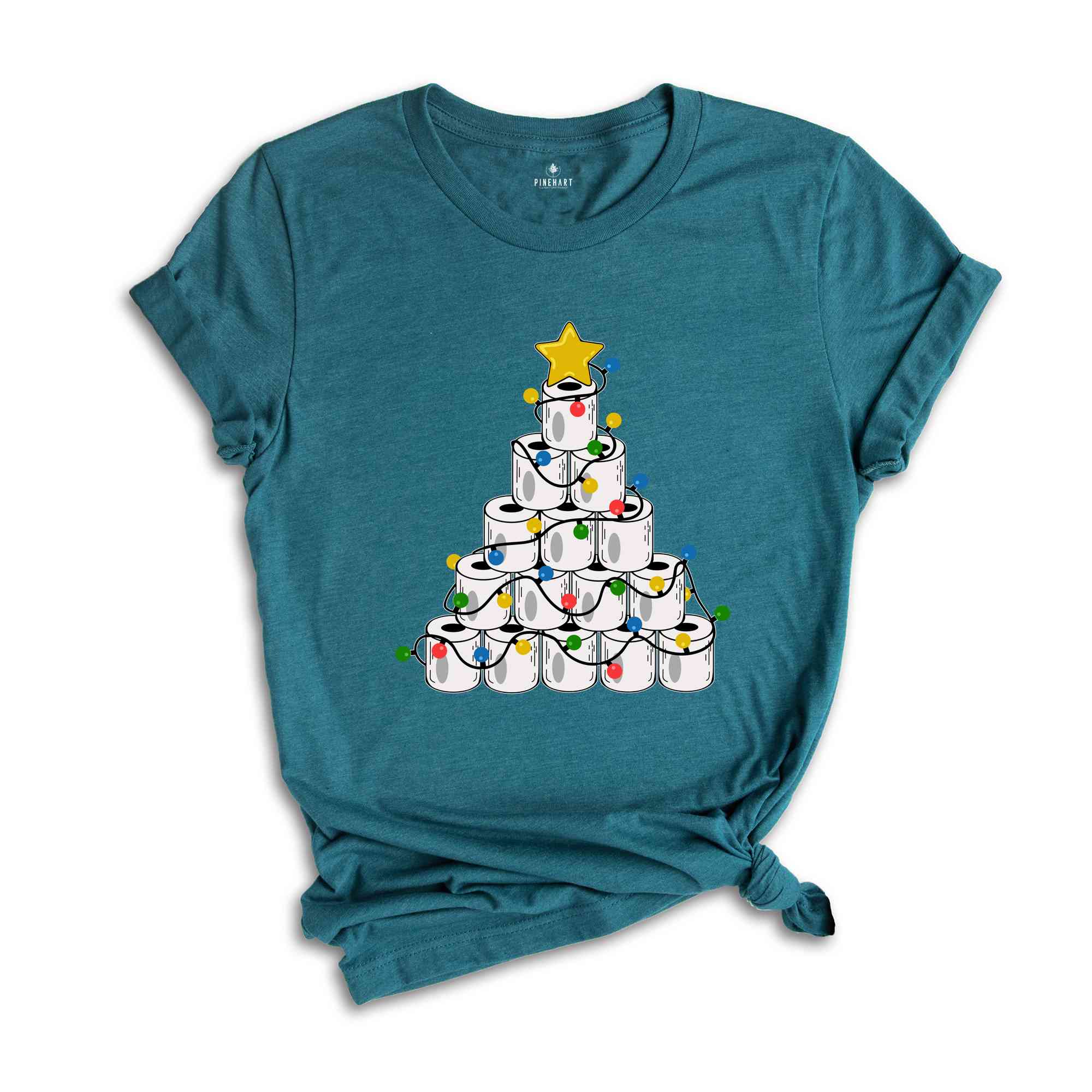 Christmas Toilet Paper Tree Shirt, Funny Christmas Shirt, Christmas Costume, Christmas Tree Shirt, Happy New Year Shirt