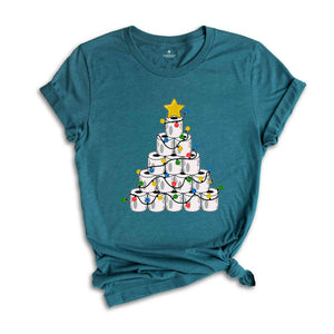 Christmas Toilet Paper Tree Shirt, Funny Christmas Shirt, Christmas Costume, Christmas Tree Shirt, Happy New Year Shirt