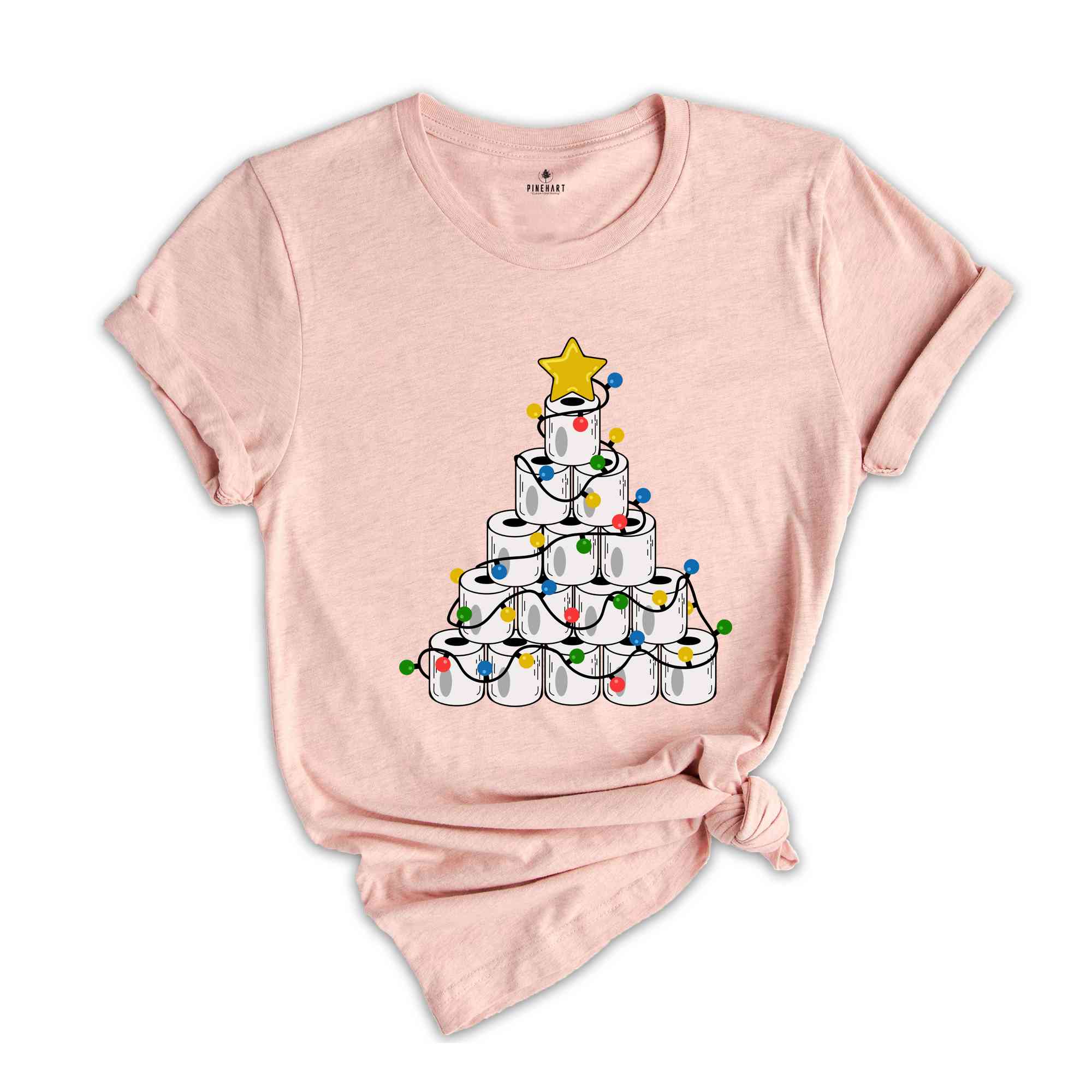 Christmas Toilet Paper Tree Shirt, Funny Christmas Shirt, Christmas Costume, Christmas Tree Shirt, Happy New Year Shirt
