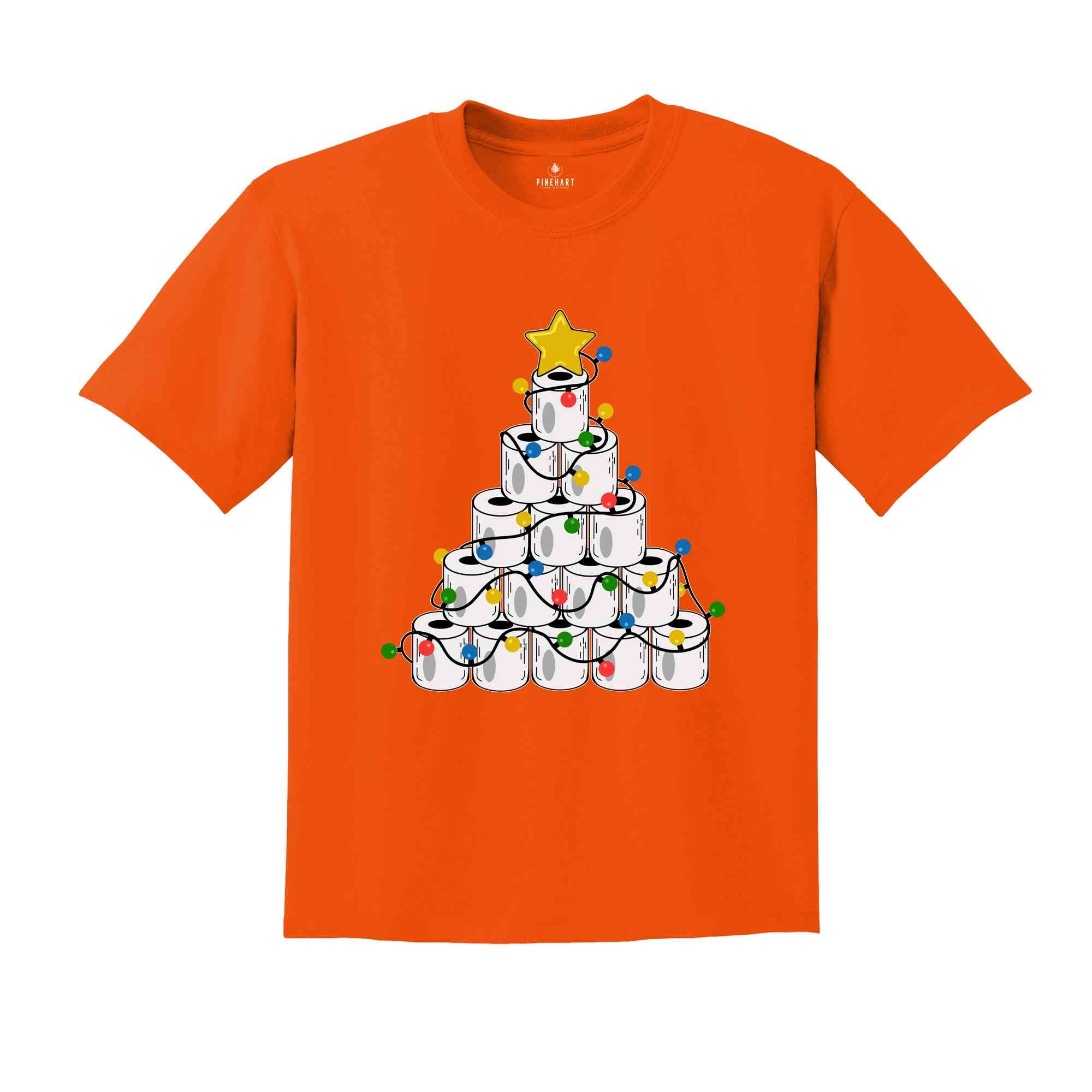Christmas Toilet Paper Tree Shirt, Funny Christmas Shirt, Christmas Costume, Christmas Tree Shirt, Happy New Year Shirt