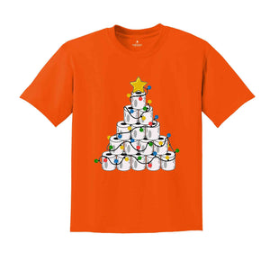 Christmas Toilet Paper Tree Shirt, Funny Christmas Shirt, Christmas Costume, Christmas Tree Shirt, Happy New Year Shirt
