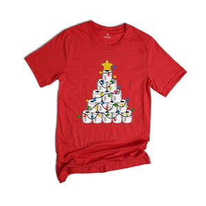 Christmas Toilet Paper Tree Shirt, Funny Christmas Shirt, Christmas Costume, Christmas Tree Shirt, Happy New Year Shirt