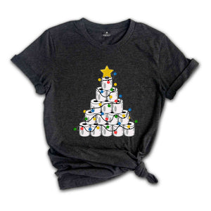 Christmas Toilet Paper Tree Shirt, Funny Christmas Shirt, Christmas Costume, Christmas Tree Shirt, Happy New Year Shirt