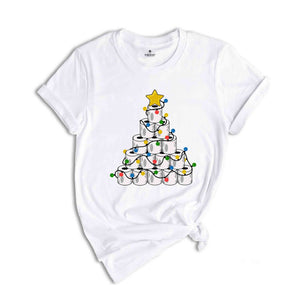 Christmas Toilet Paper Tree Shirt, Funny Christmas Shirt, Christmas Costume, Christmas Tree Shirt, Happy New Year Shirt