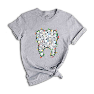 Christmas Tooth Dentist Shirt, Santa Claus Dental Gift, Tooth Fairy Gift, Funny Tooth T-Shirt, Dental Assistant Gift