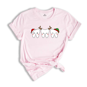 Christmas Tooth Dentist Christmas T-Shirt, Santa Claus Dental Tee, Dental Clothes, Tooth Fairy Gift, Funny Tooth Shirt