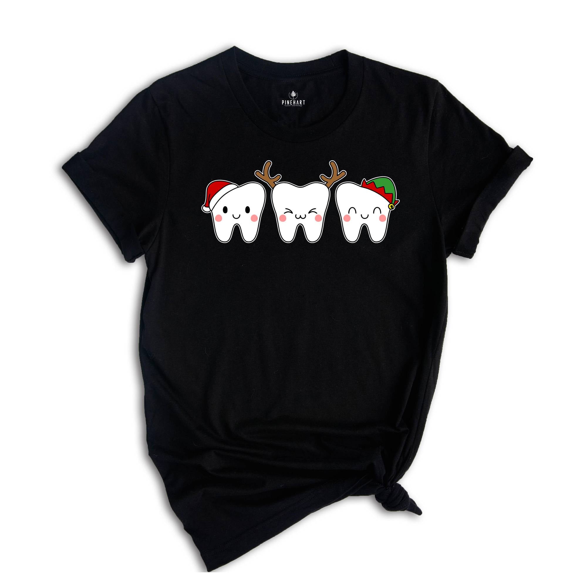 Christmas Tooth Dentist Christmas T-Shirt, Santa Claus Dental Tee, Dental Clothes, Tooth Fairy Gift, Funny Tooth Shirt