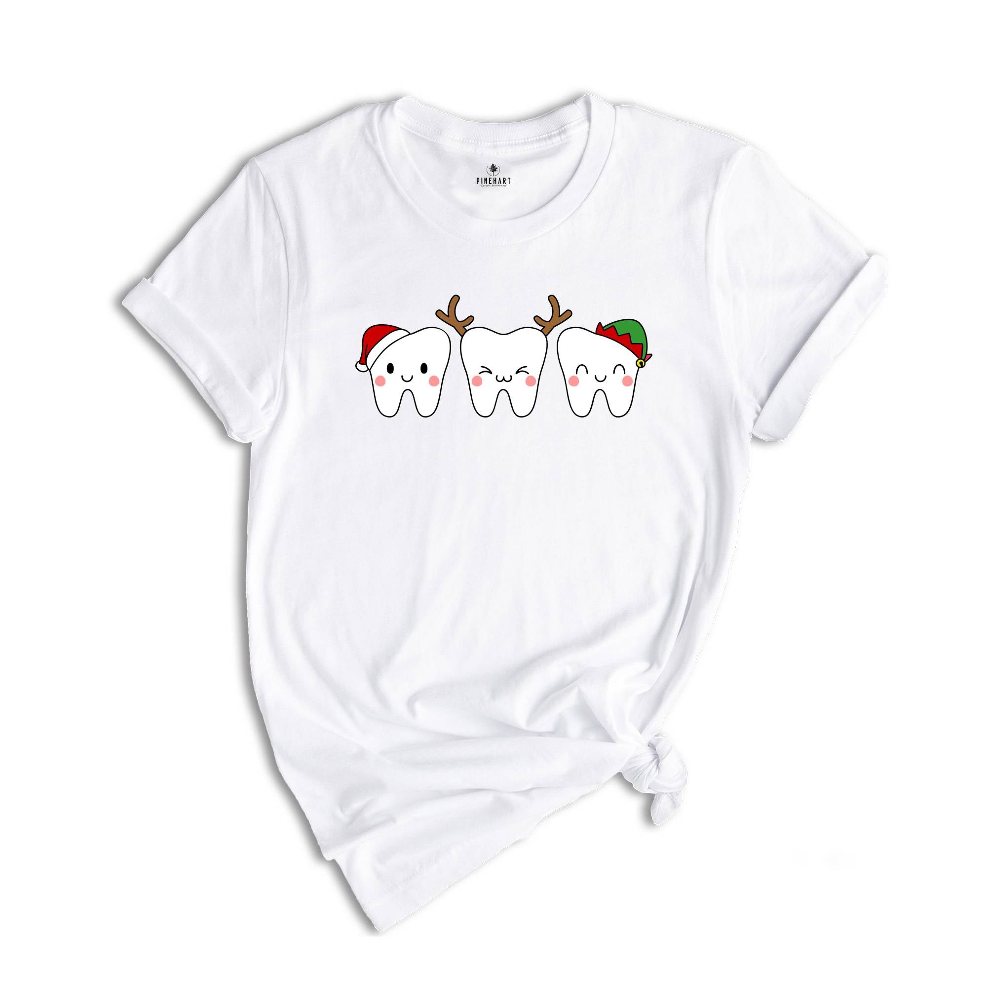 Christmas Tooth Dentist Christmas T-Shirt, Santa Claus Dental Tee, Dental Clothes, Tooth Fairy Gift, Funny Tooth Shirt