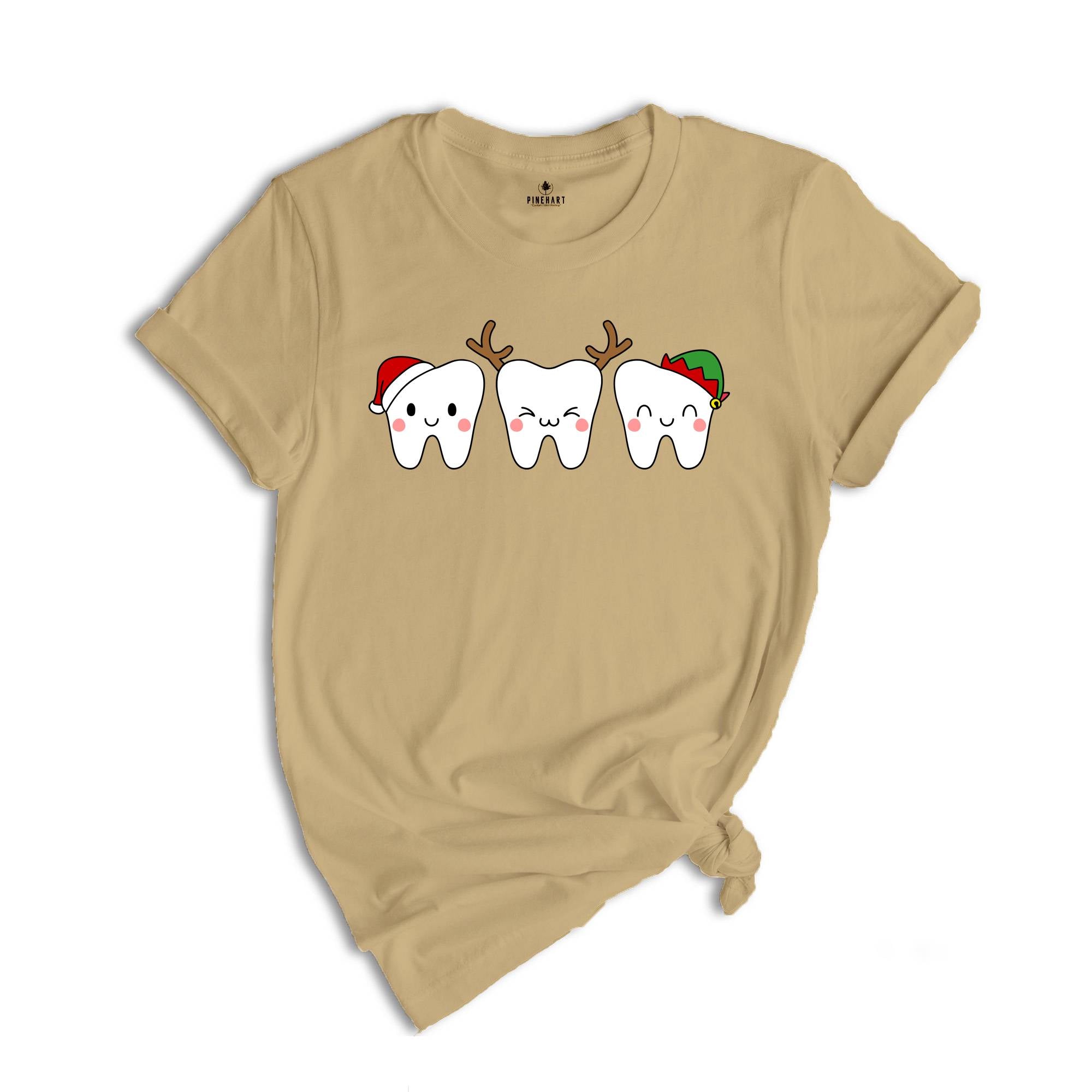 Christmas Tooth Dentist Christmas T-Shirt, Santa Claus Dental Tee, Dental Clothes, Tooth Fairy Gift, Funny Tooth Shirt