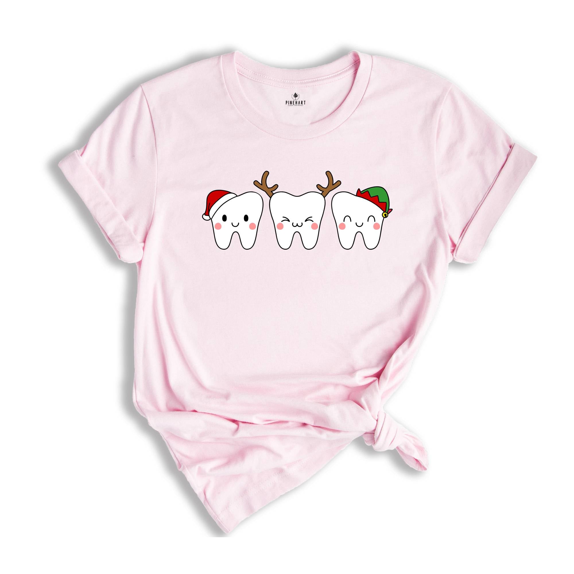 Christmas Tooth Dentist Christmas T-Shirt, Santa Claus Dental Tee, Dental Clothes, Tooth Fairy Gift, Funny Tooth Shirt