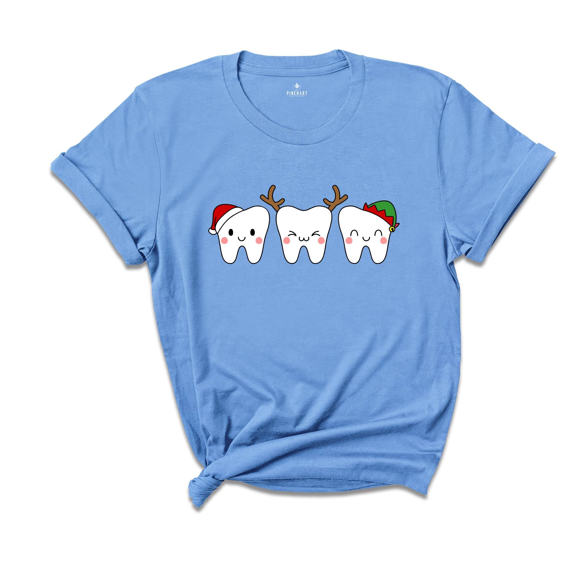 Christmas Tooth Dentist Christmas T-Shirt, Santa Claus Dental Tee, Dental Clothes, Tooth Fairy Gift, Funny Tooth Shirt
