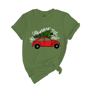 Christmas Tree Shirt, Christmas Car T-Shirt, Christmas Tree Car, Christmas Truck Shirt, Christmas Outfit, Vintage Car Shirt