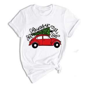 Christmas Tree Shirt, Christmas Car T-Shirt, Christmas Tree Car, Christmas Truck Shirt, Christmas Outfit, Vintage Car Shirt
