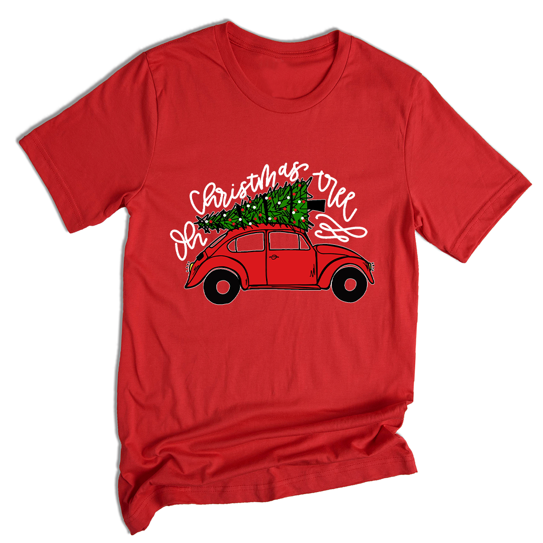Christmas Tree Shirt, Christmas Car T-Shirt, Christmas Tree Car, Christmas Truck Shirt, Christmas Outfit, Vintage Car Shirt