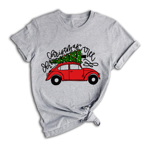 Christmas Tree Shirt, Christmas Car T-Shirt, Christmas Tree Car, Christmas Truck Shirt, Christmas Outfit, Vintage Car Shirt