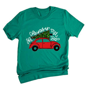 Christmas Tree Shirt, Christmas Car T-Shirt, Christmas Tree Car, Christmas Truck Shirt, Christmas Outfit, Vintage Car Shirt
