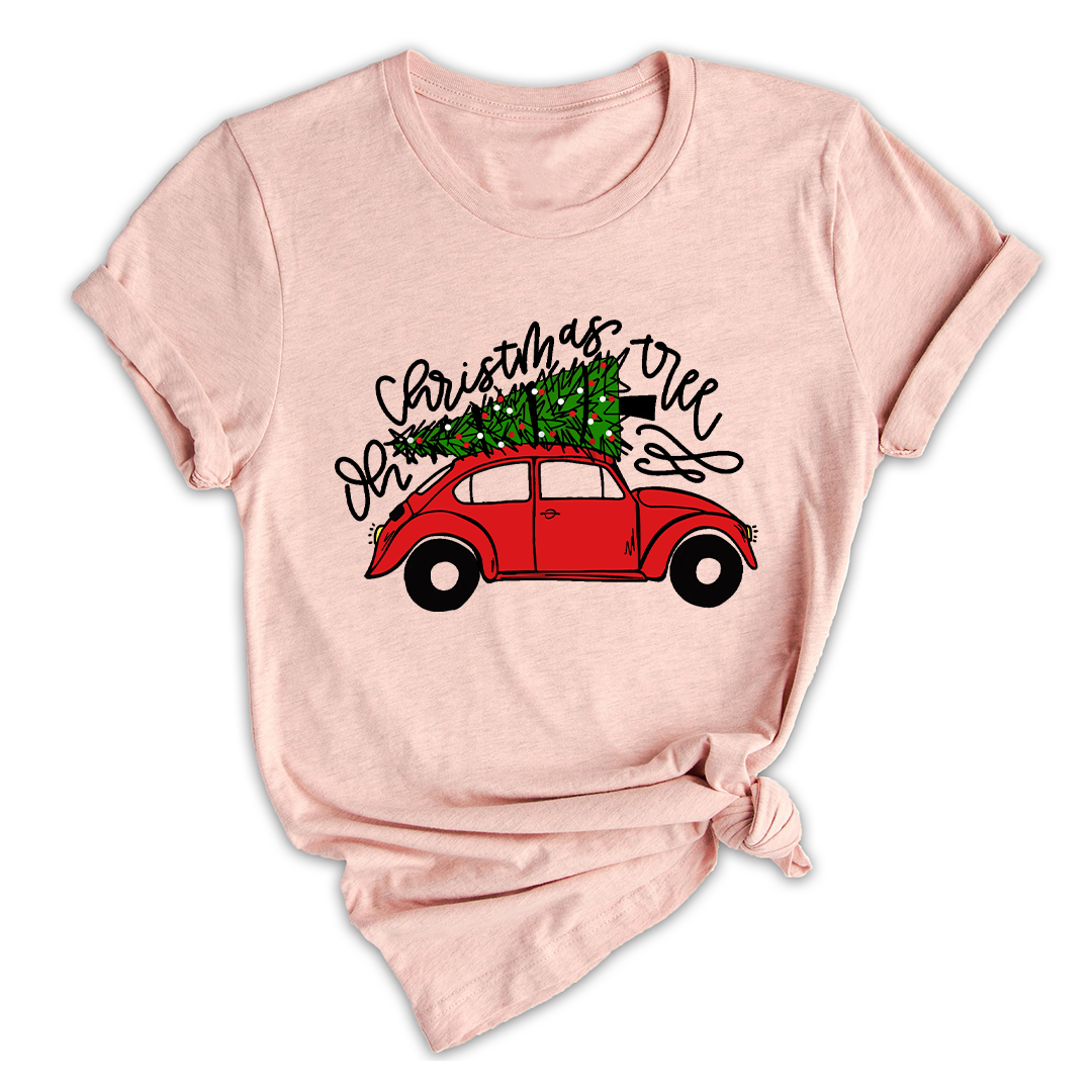 Christmas Tree Shirt, Christmas Car T-Shirt, Christmas Tree Car, Christmas Truck Shirt, Christmas Outfit, Vintage Car Shirt
