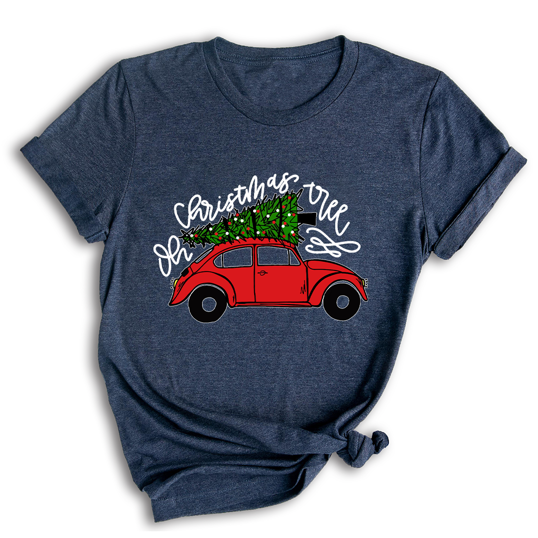Christmas Tree Shirt, Christmas Car T-Shirt, Christmas Tree Car, Christmas Truck Shirt, Christmas Outfit, Vintage Car Shirt