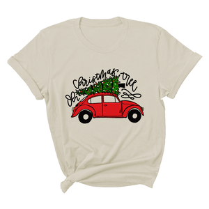 Christmas Tree Shirt, Christmas Car T-Shirt, Christmas Tree Car, Christmas Truck Shirt, Christmas Outfit, Vintage Car Shirt