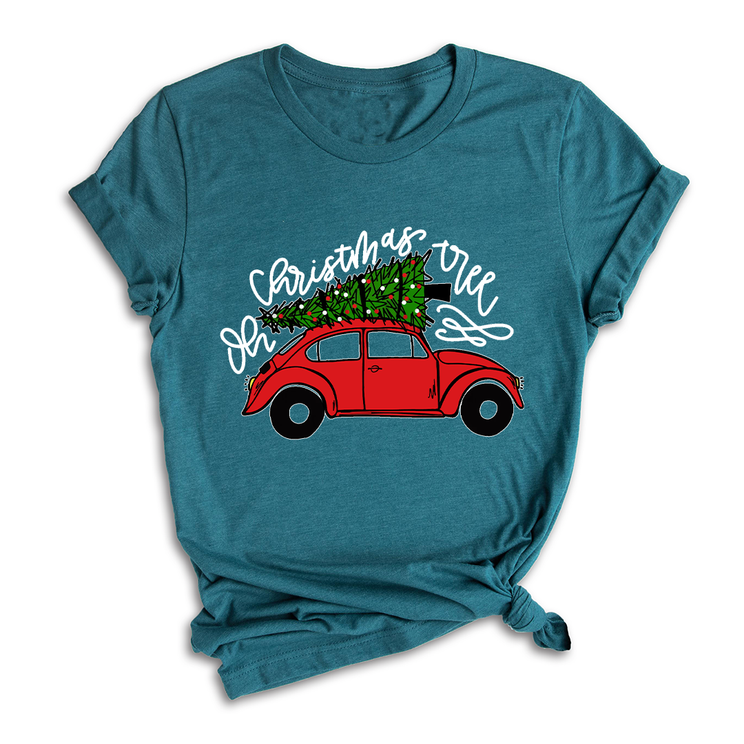 Christmas Tree Shirt, Christmas Car T-Shirt, Christmas Tree Car, Christmas Truck Shirt, Christmas Outfit, Vintage Car Shirt