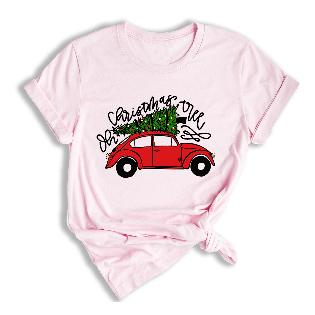 Christmas Tree Shirt, Christmas Car T-Shirt, Christmas Tree Car, Christmas Truck Shirt, Christmas Outfit, Vintage Car Shirt