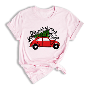 Christmas Tree Shirt, Christmas Car T-Shirt, Christmas Tree Car, Christmas Truck Shirt, Christmas Outfit, Vintage Car Shirt