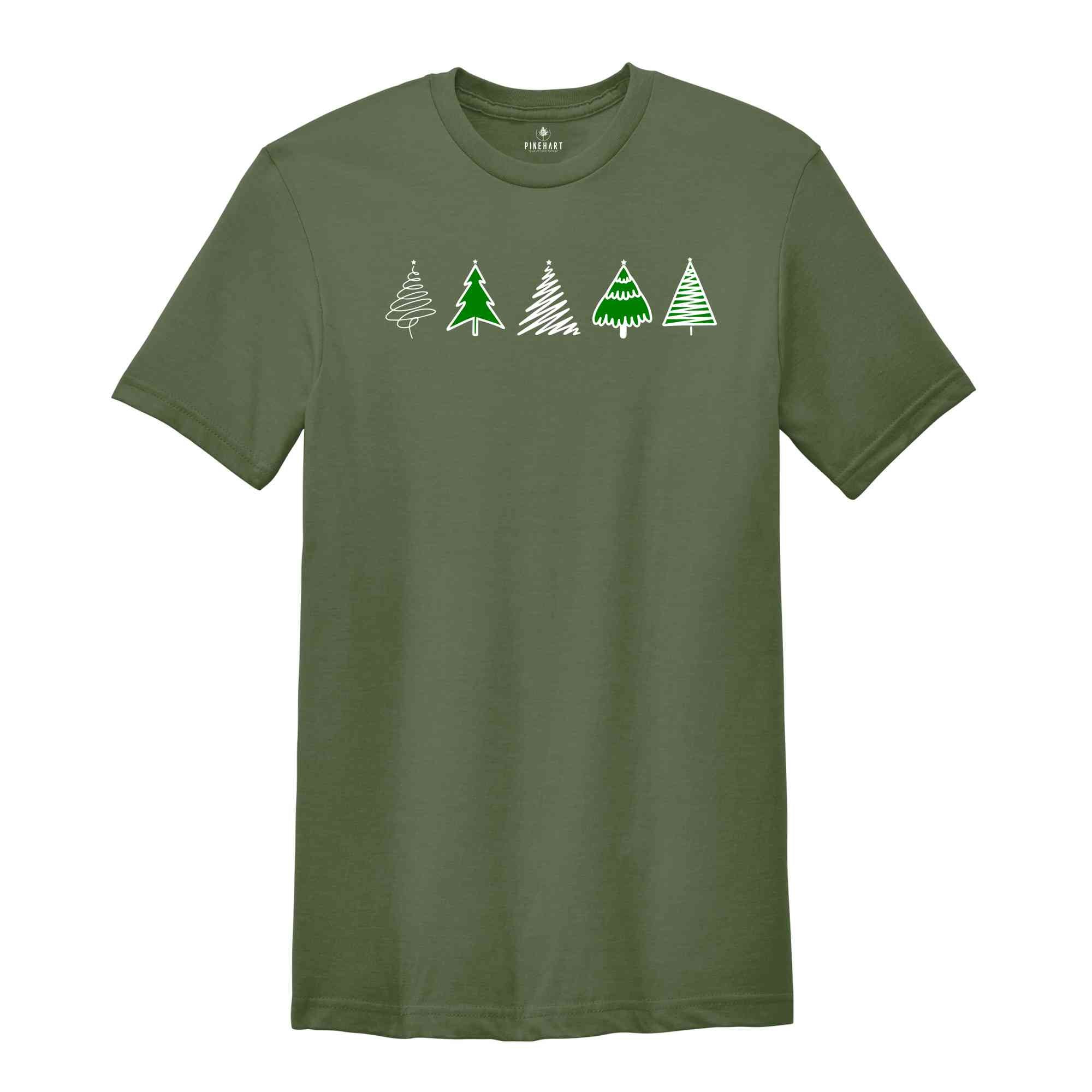 Christmas Tree Shirt, Christmas Shirt, Christmas Gift, Pine Tree Shirt, Christmas Holiday Shirt, Christmas Family Tree